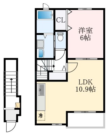 深井駅 徒歩19分 2階の物件間取画像